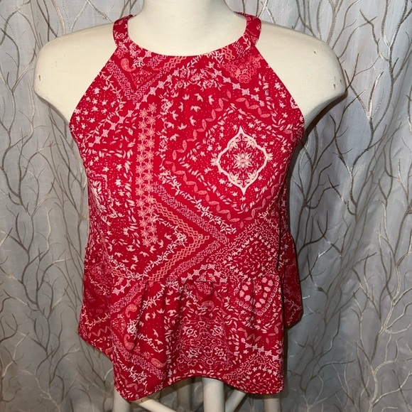 NWT   Red halter blouse. - Picture 1 of 8
